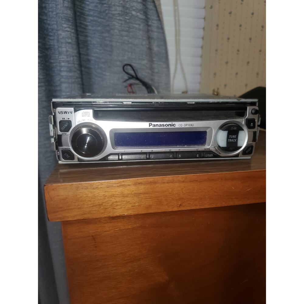 Panasonic Car Stereo with CD Player and Detachable Faceplate